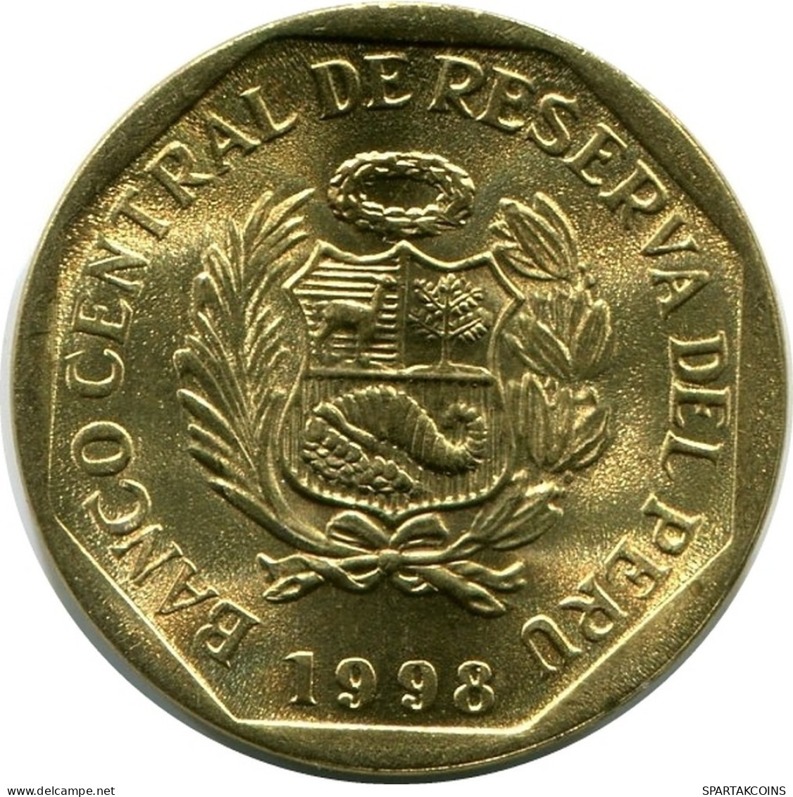 5 CENTIMOS 1998 PERU UNC Münze #M10043.D.A - Peru