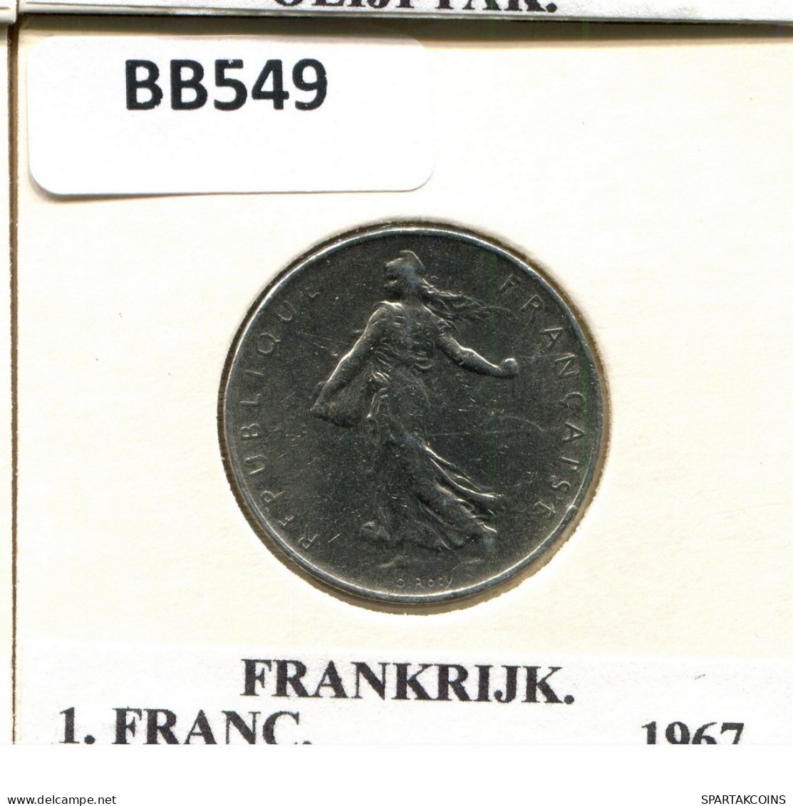 1 FRANC 1967 FRANCIA FRANCE Moneda #BB549.E.A - 1 Franc