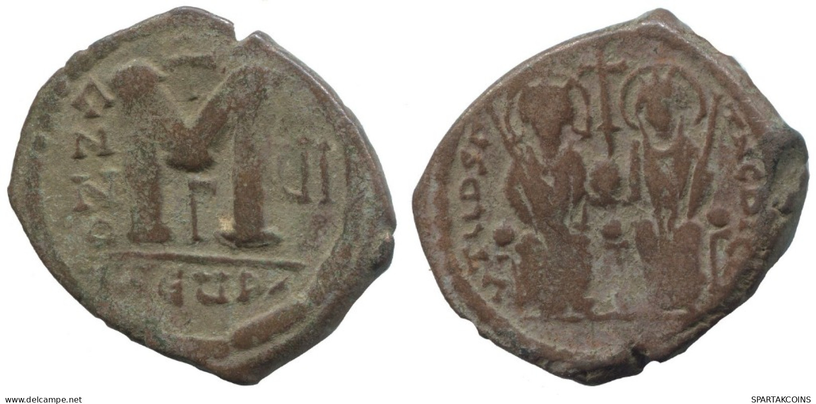FLAVIUS JUSTINUS II FOLLIS Antike BYZANTINISCHE Münze  14.4g/34mm #AA487.19.D.A - Bizantine