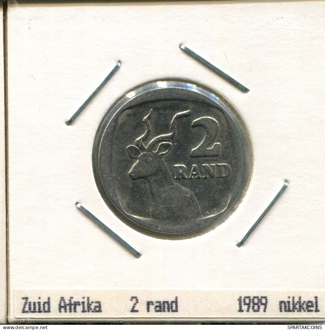 2 RAND 1989 SOUTH AFRICA Coin #AS289.U.A - Zuid-Afrika