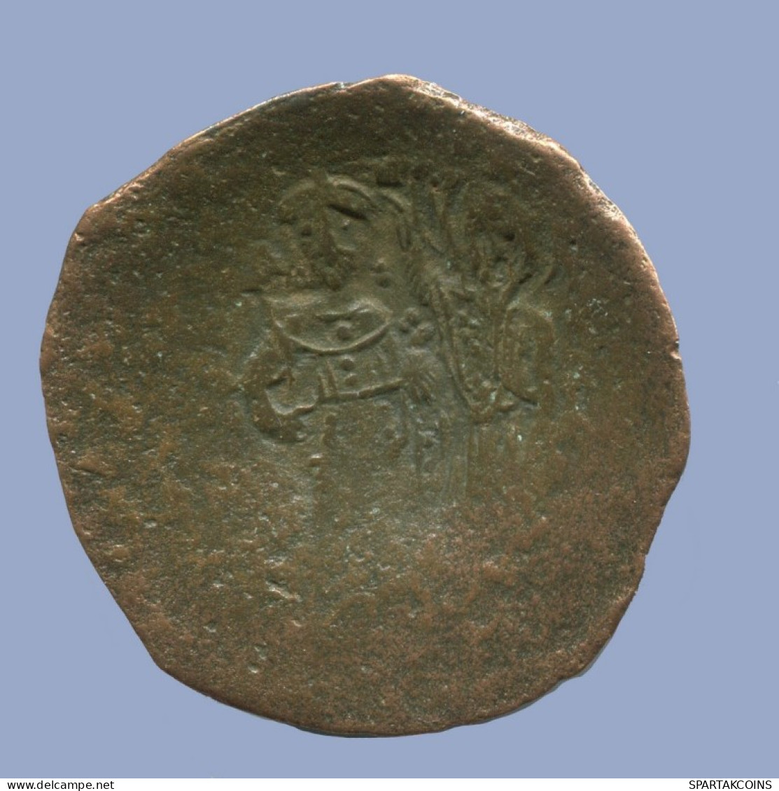 ISAAC II ANGELOS ASPRON TRACHY BILLON BYZANTIN Pièce 3.1g/27mm #AB440.9.F.A - Byzantine