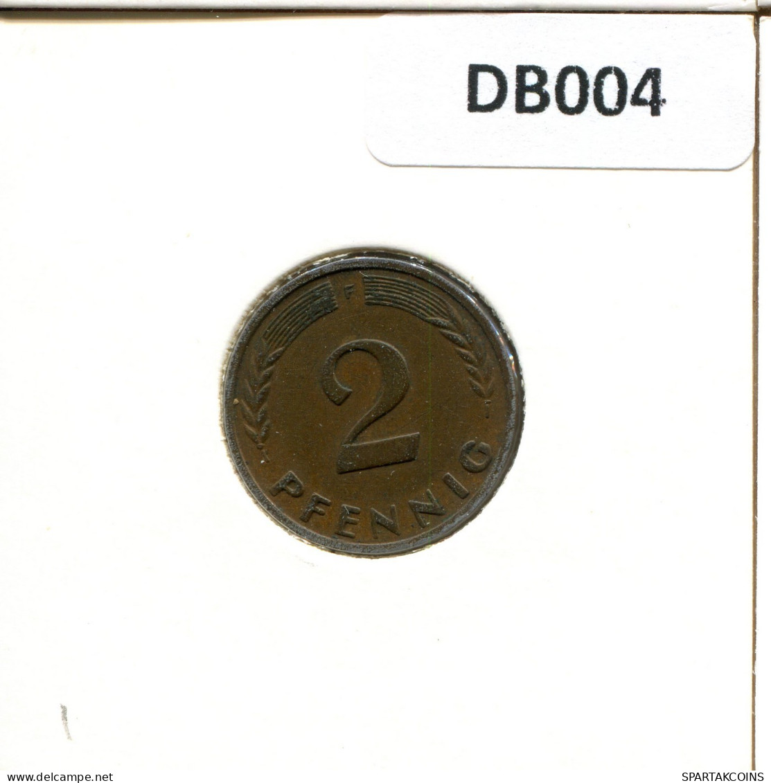 2 PFENNIG 1950 F BRD DEUTSCHLAND Münze GERMANY #DB004.D.A - 2 Pfennig