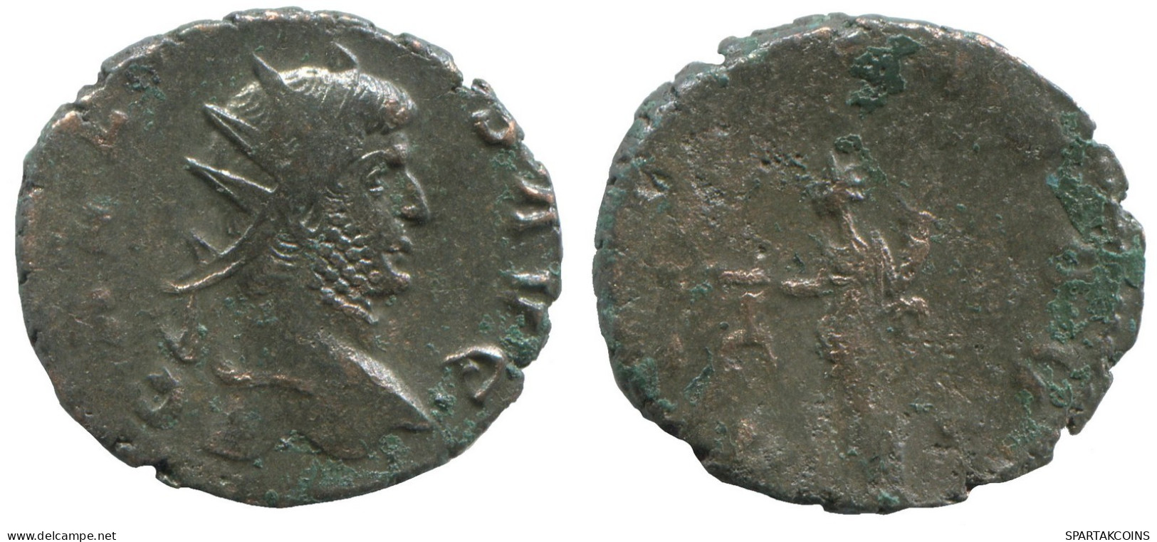 GALLIENUS ROMAN IMPERIO Follis Antiguo Moneda 3.4g/21mm #SAV1080.9.E.A - The Military Crisis (235 AD Tot 284 AD)