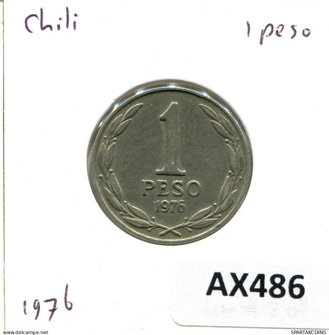 1 PESO 1976 CHILE Coin #AX486.U.A - Chile