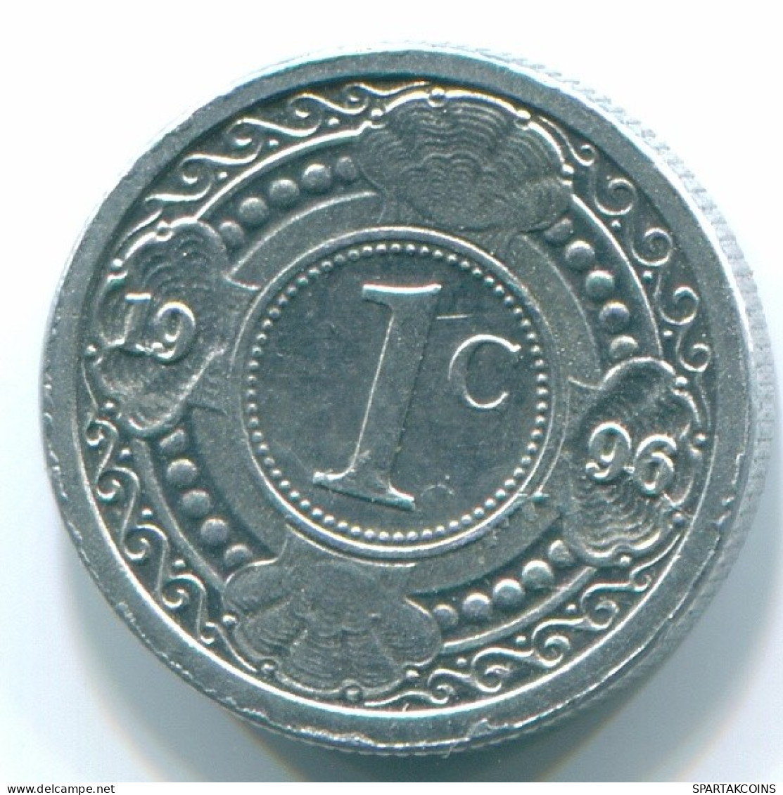 1 CENT 1996 ANTILLES NÉERLANDAISES Aluminium Colonial Pièce #S13140.F.A - Antilles Néerlandaises