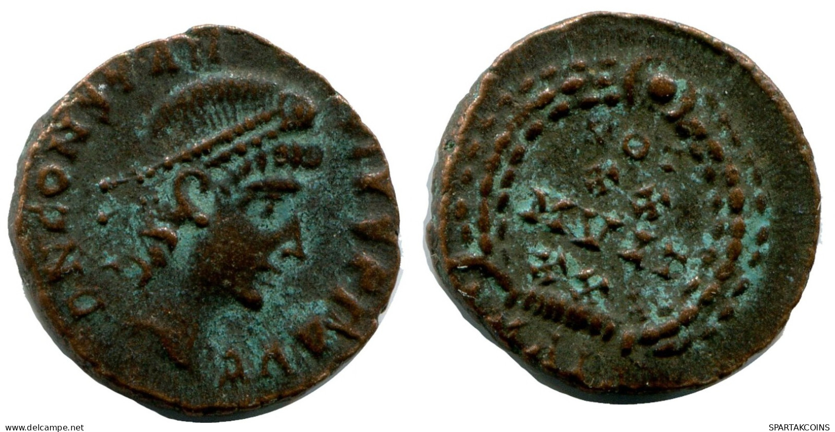 CONSTANTIUS II MINTED IN ALEKSANDRIA FOUND IN IHNASYAH HOARD #ANC10249.14.E.A - The Christian Empire (307 AD To 363 AD)