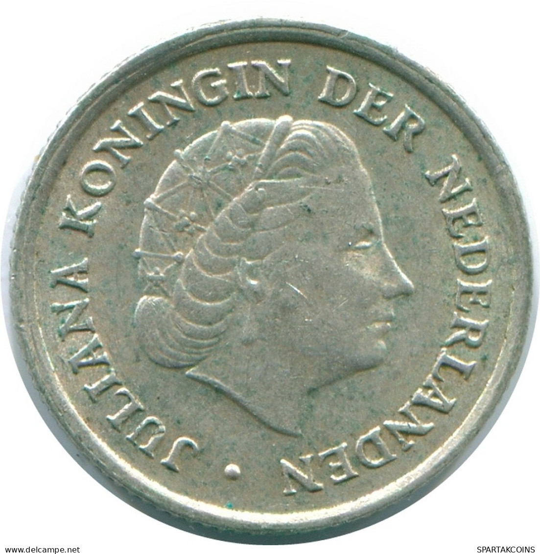 1/10 GULDEN 1970 ANTILLAS NEERLANDESAS PLATA Colonial Moneda #NL12991.3.E.A - Antilles Néerlandaises