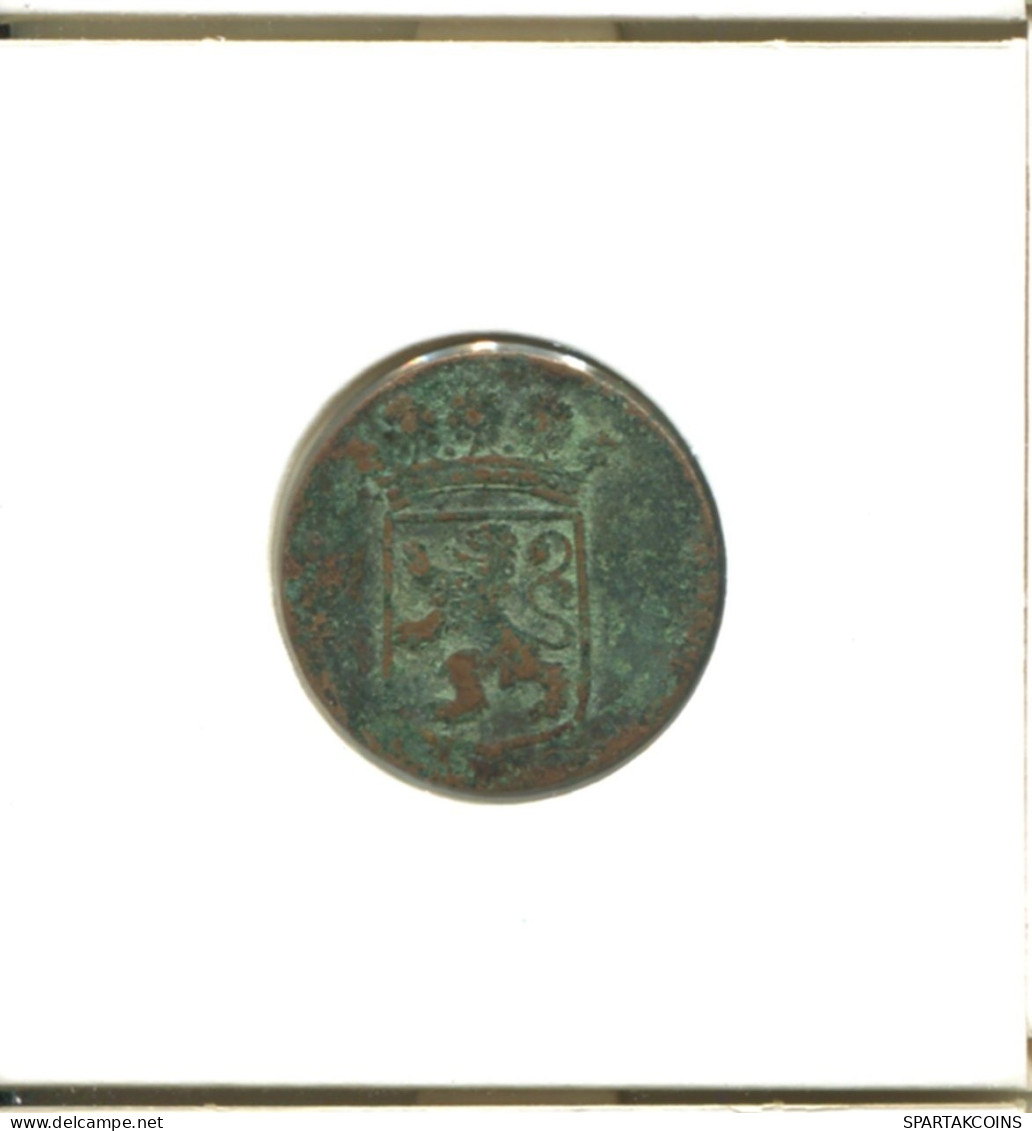 1766 HOLLAND VOC DUIT IINDES NÉERLANDAIS NETHERLANDS NEW YORK COLONIAL PENNY #E16945.8.F.A - Niederländisch-Indien