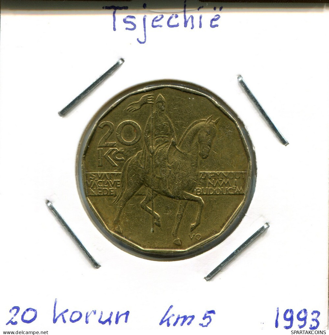 20 KORUN 1993 CZECH REPUBLIC Coin #AP783.2.U.A - Repubblica Ceca