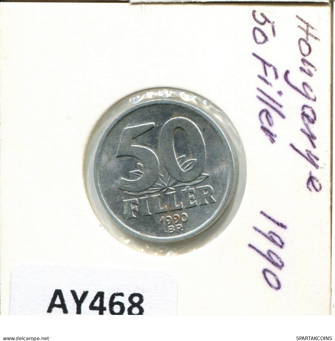 50 FILLER 1990 HONGRIE HUNGARY Pièce #AY468.F.A - Hongrie