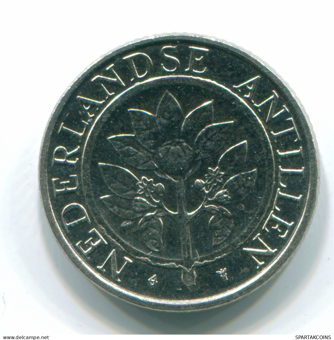 10 CENTS 1991 NETHERLANDS ANTILLES Nickel Colonial Coin #S11344.U.A - Antilles Néerlandaises
