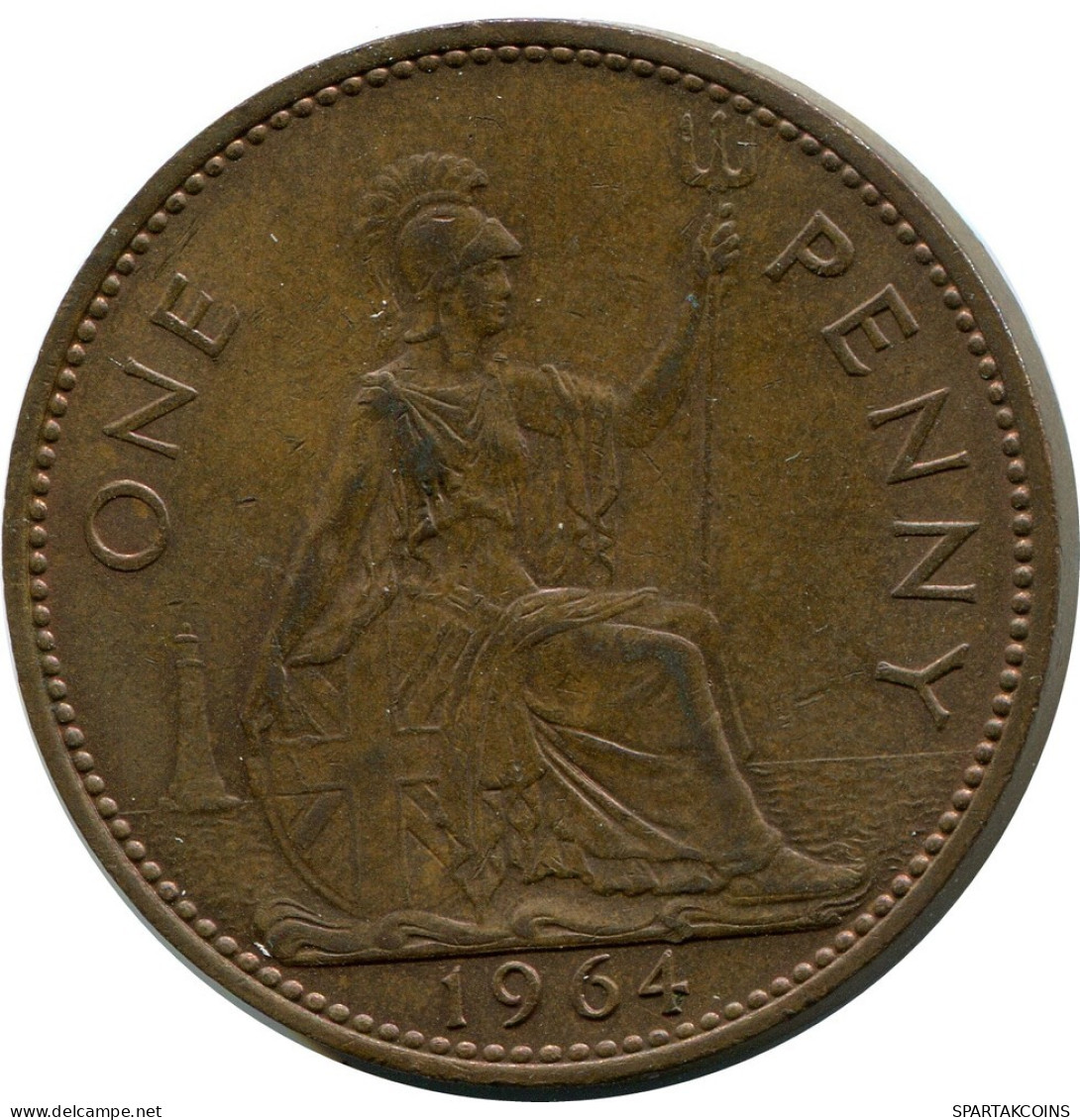 PENNY 1964 UK GREAT BRITAIN Coin #BB034.U.A - D. 1 Penny