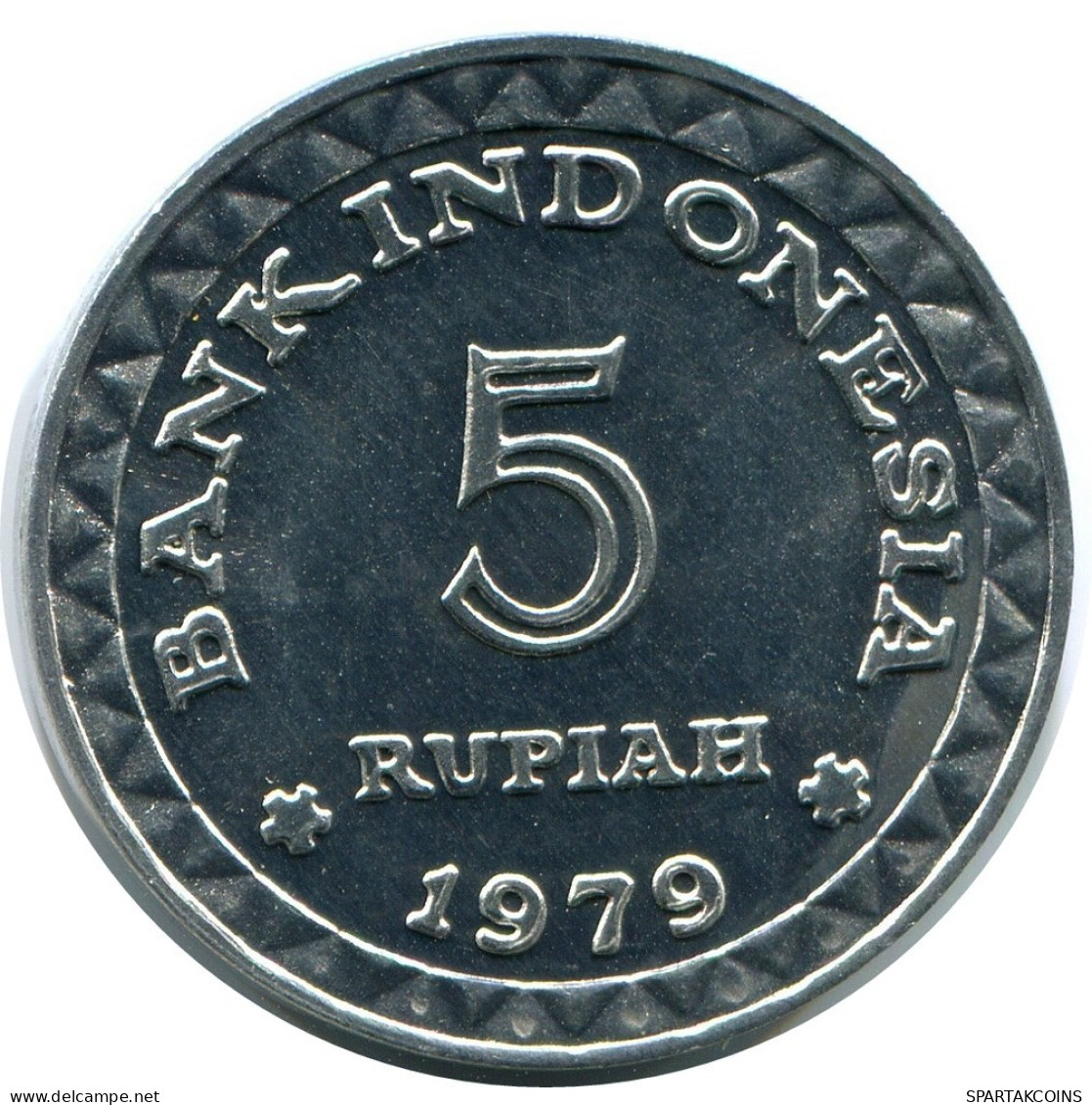 5 RUPIAH 1979 INDONÉSIE INDONESIA Pièce #AZ177.F.A - Indonesië