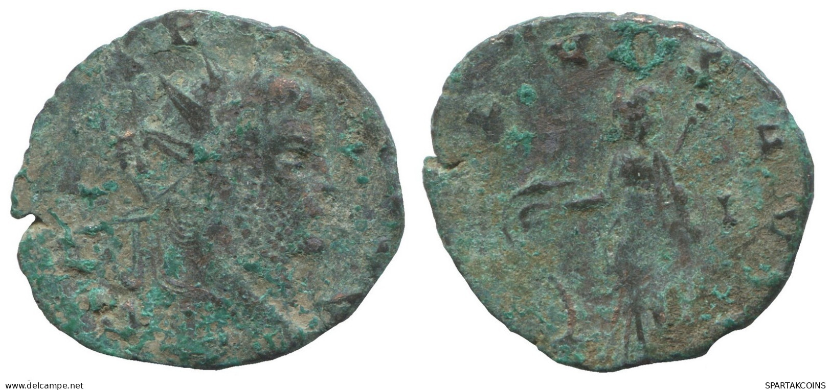 LATE ROMAN IMPERIO Follis Antiguo Auténtico Roman Moneda 1.9g/20mm #SAV1142.9.E.A - The End Of Empire (363 AD To 476 AD)