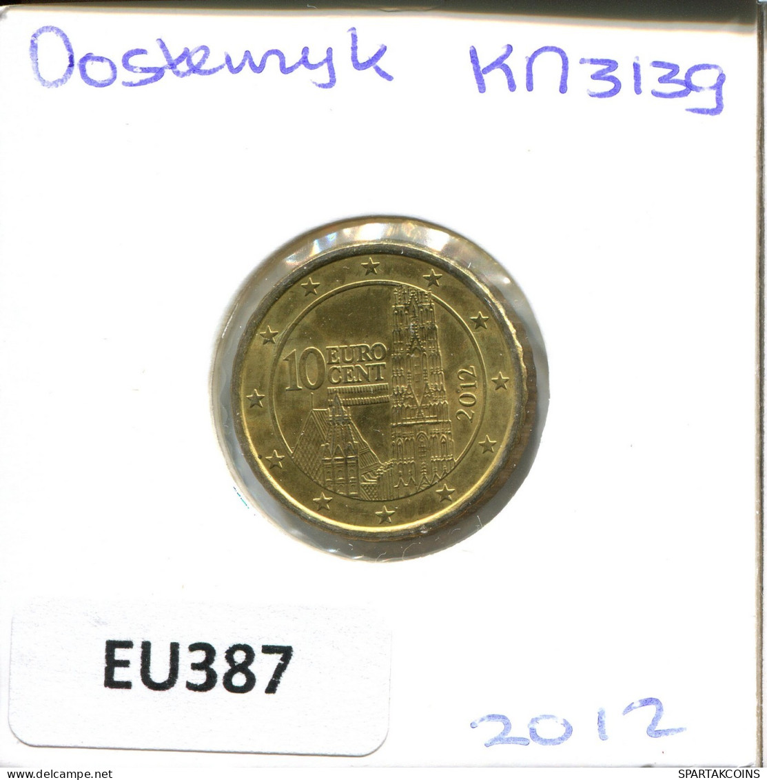 10 EURO CENTS 2012 AUSTRIA Coin #EU387.U.A - Oostenrijk