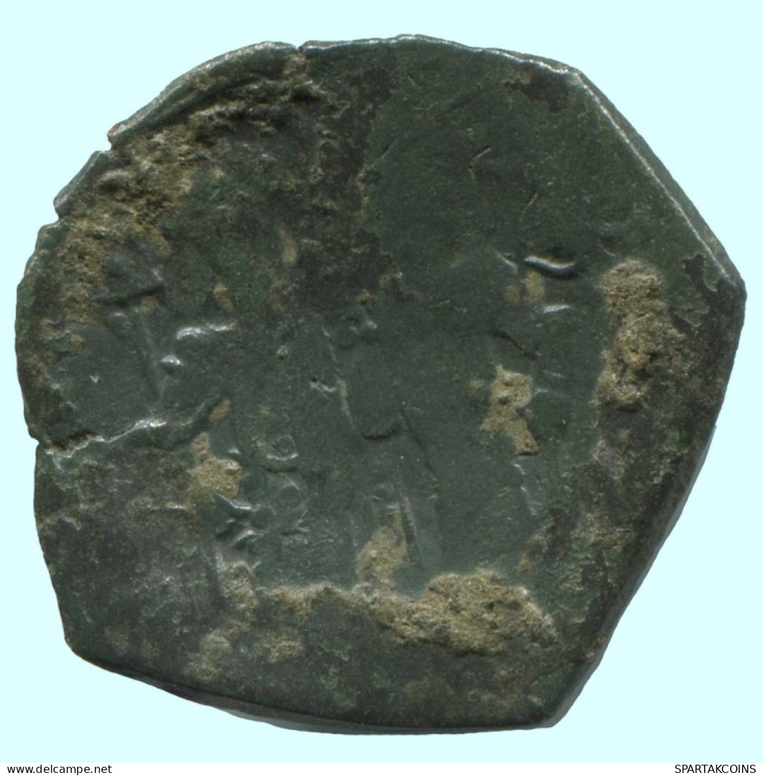 Authentic Original Ancient BYZANTINE EMPIRE Trachy Coin 1.8g/20mm #AG629.4.U.A - Bizantine