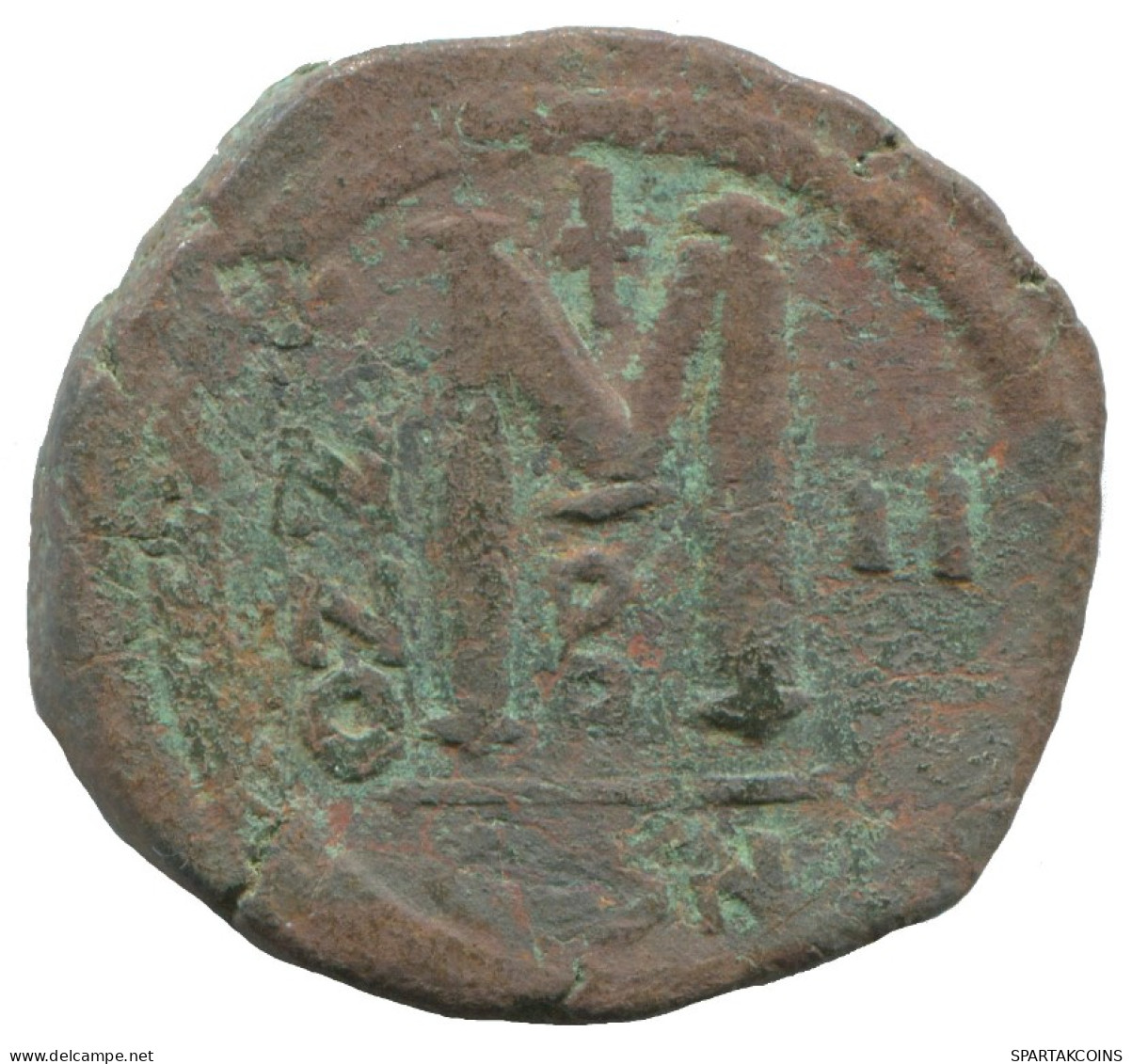 FLAVIUS JUSTINUS II FOLLIS Antiguo BYZANTINE Moneda 12.7g/28mm #AA510.19.E.A - Bizantine