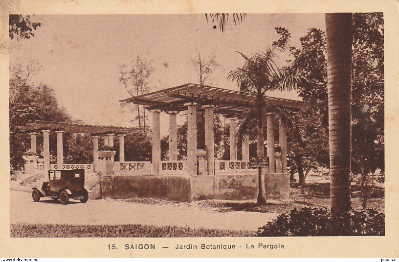 NE 12-  SAIGON - JARDIN BOTANIQUE - LA PERGOLA  - 2 SCANS - Vietnam