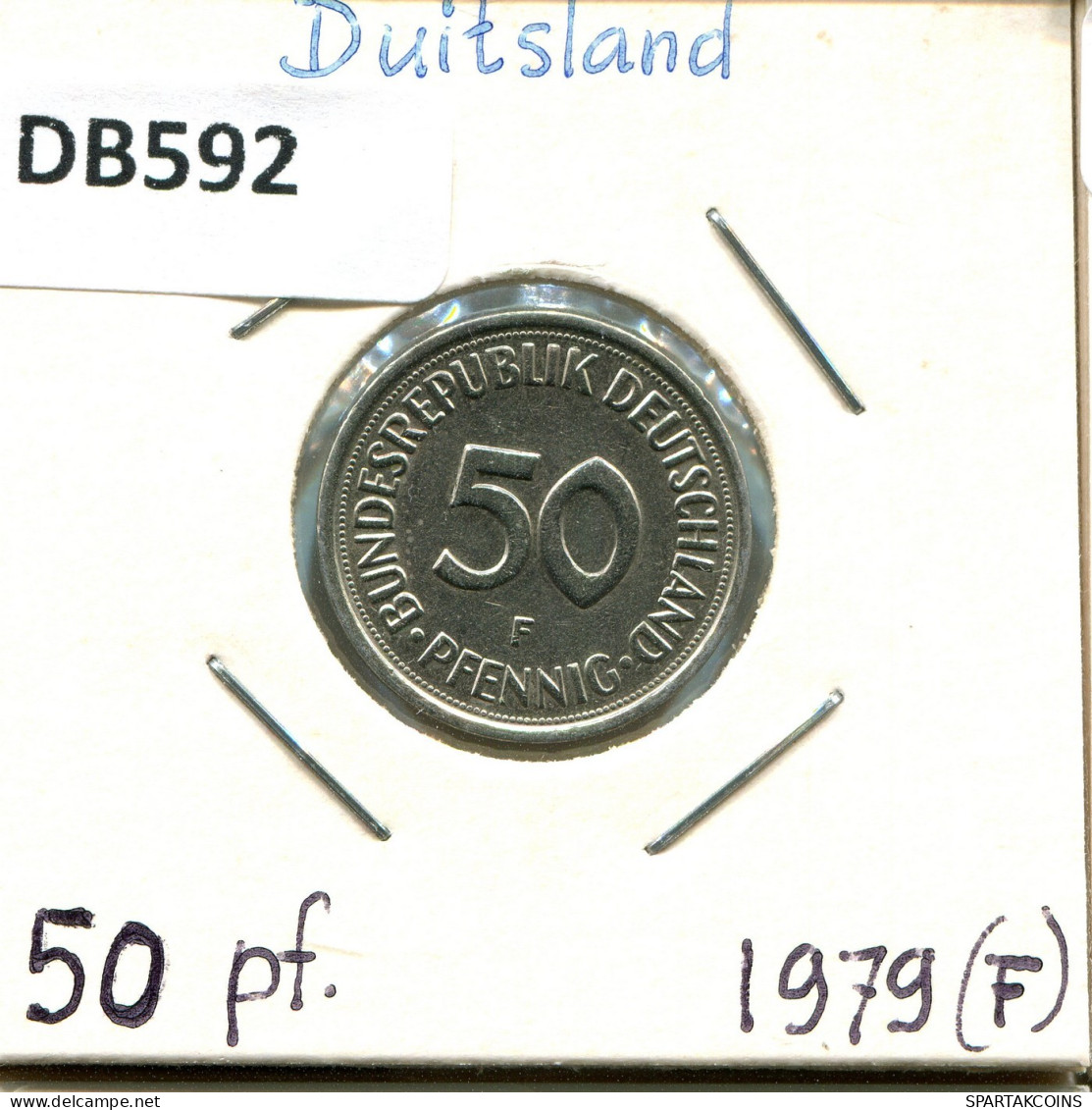 50 PFENNIG 1979 F BRD ALEMANIA Moneda GERMANY #DB592.E.A - 50 Pfennig