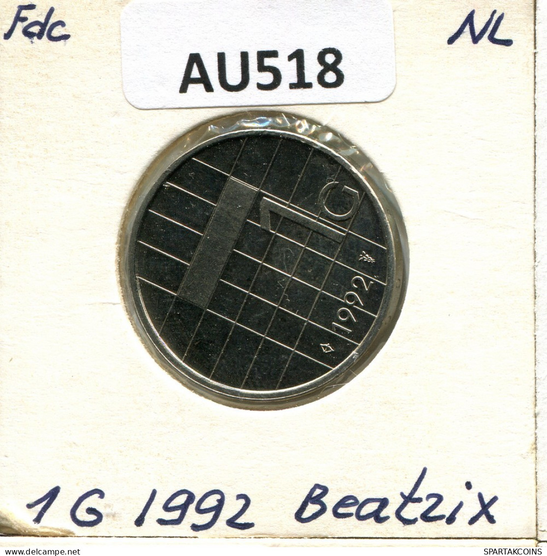 1 GULDEN 1992 NEERLANDÉS NETHERLANDS Moneda #AU518.E.A - 1980-2001 : Beatrix
