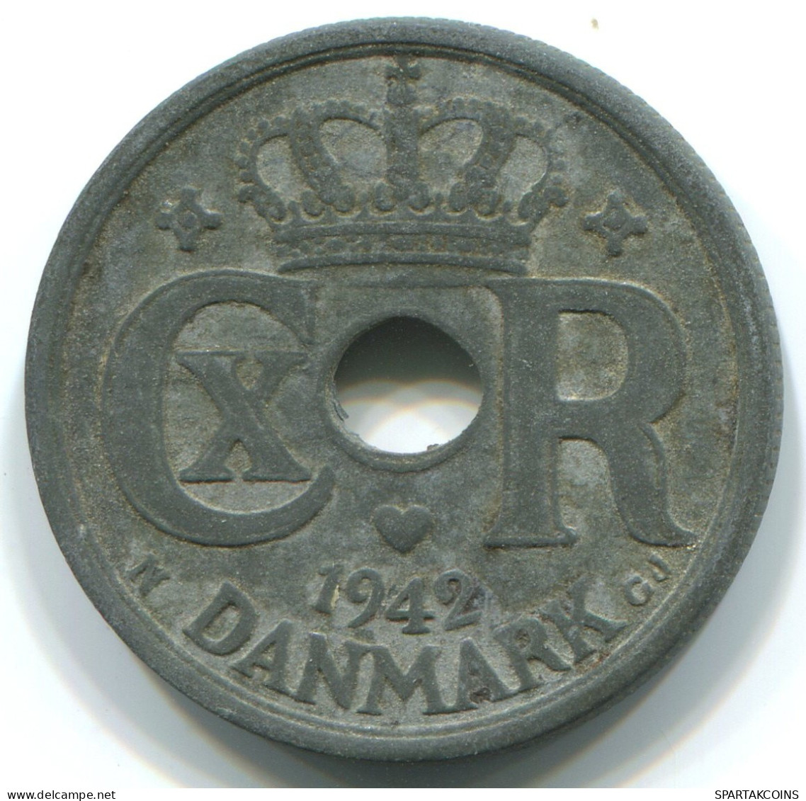 25 ORE 1942 DINAMARCA DENMARK Moneda #WW1008.E.A - Dinamarca