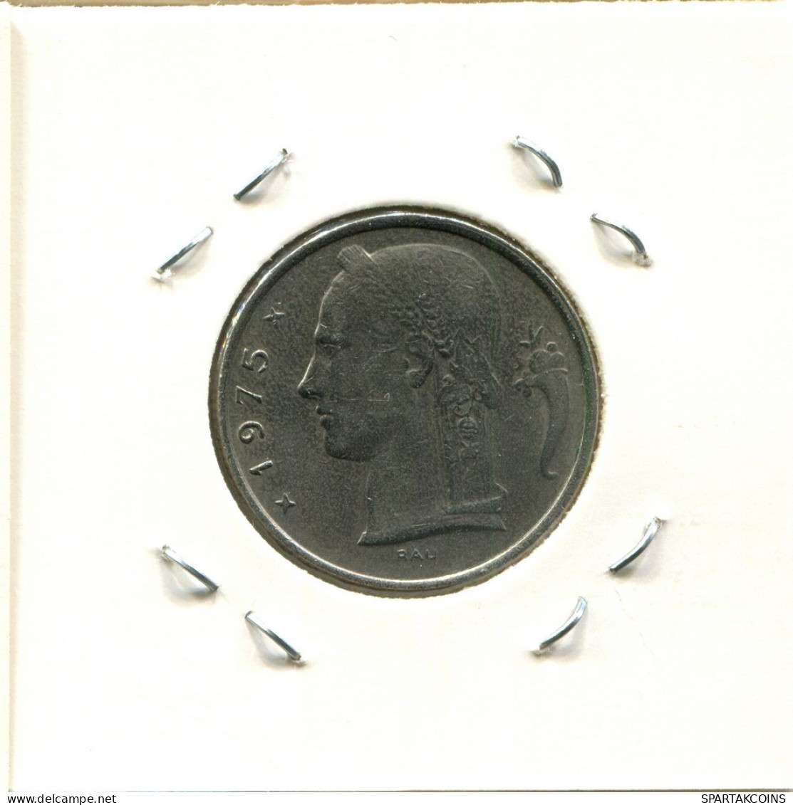 5 FRANCS 1974 DUTCH Text BÉLGICA BELGIUM Moneda #BA611.E.A - 5 Frank