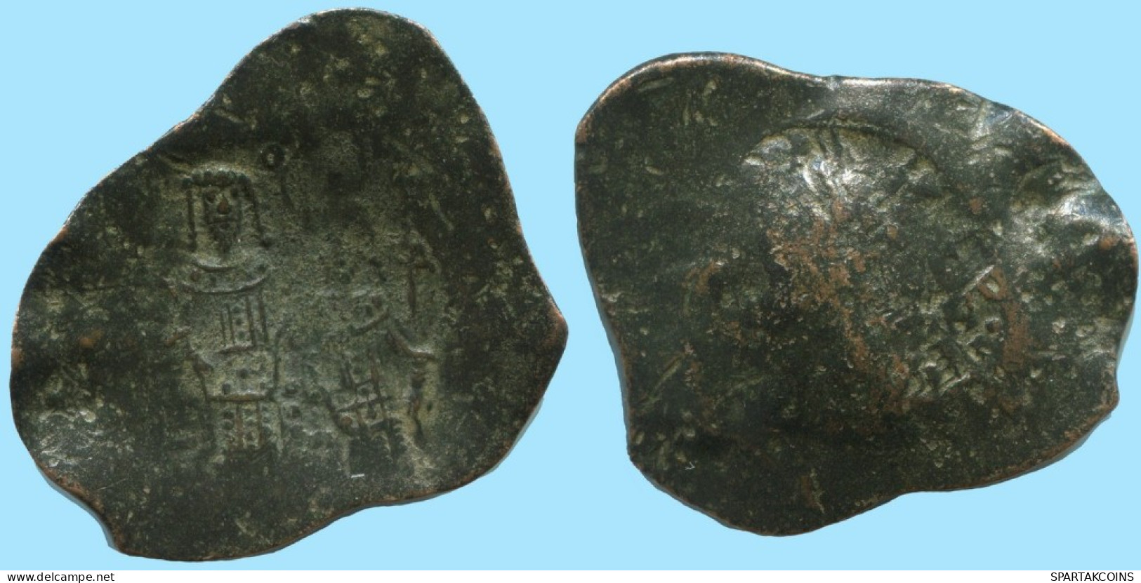 ALEXIOS III ANGELOS ASPRON TRACHY BILLON BYZANTINISCHE Münze  2.7g/26mm #AB454.9.D.A - Byzantinische Münzen