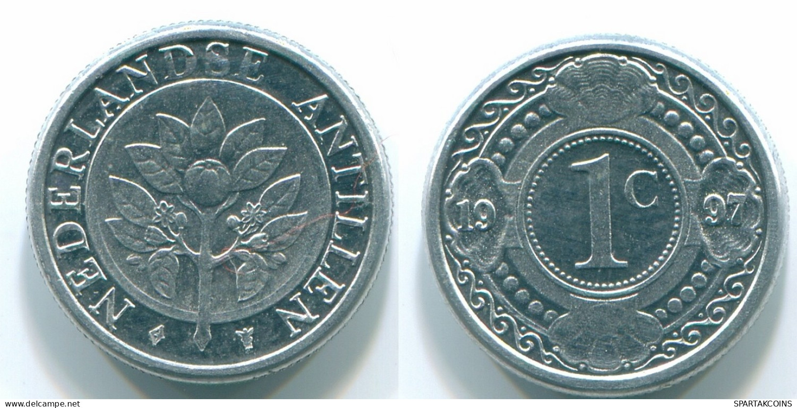 1 CENT 1996 NIEDERLÄNDISCHE ANTILLEN Aluminium Koloniale Münze #S13148.D.A - Antilles Néerlandaises