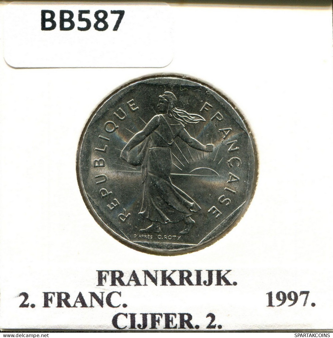 2 FRANCS 1997 FRANCE Coin #BB587.U.A - 2 Francs