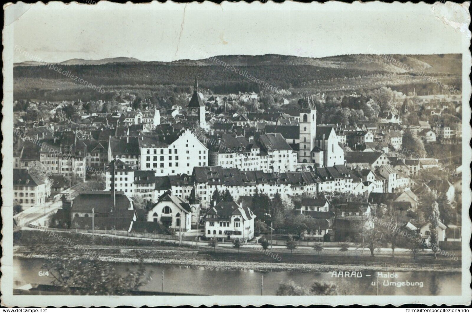 Z716 Cartolina Aarau Halde U Umgebung Svizzera Suisse - Sonstige & Ohne Zuordnung