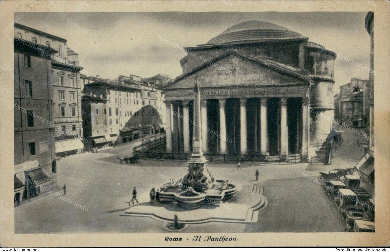 Z718 Cartolina Roma Citta' Il Pantheon Lazio - Sonstige & Ohne Zuordnung