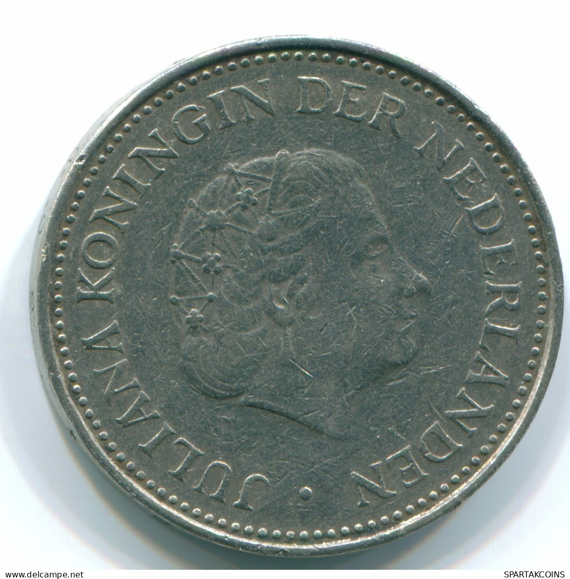 1 GULDEN 1971 NETHERLANDS ANTILLES Nickel Colonial Coin #S11959.U.A - Niederländische Antillen