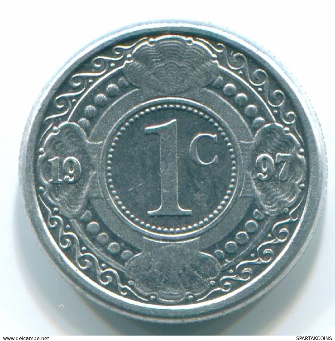1 CENT 1996 ANTILLAS NEERLANDESAS Aluminium Colonial Moneda #S13149.E.A - Antilles Néerlandaises