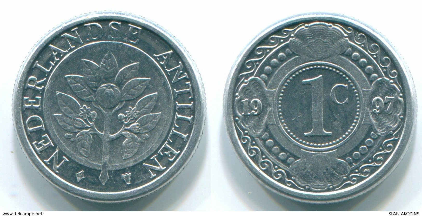 1 CENT 1996 ANTILLAS NEERLANDESAS Aluminium Colonial Moneda #S13149.E.A - Antilles Néerlandaises