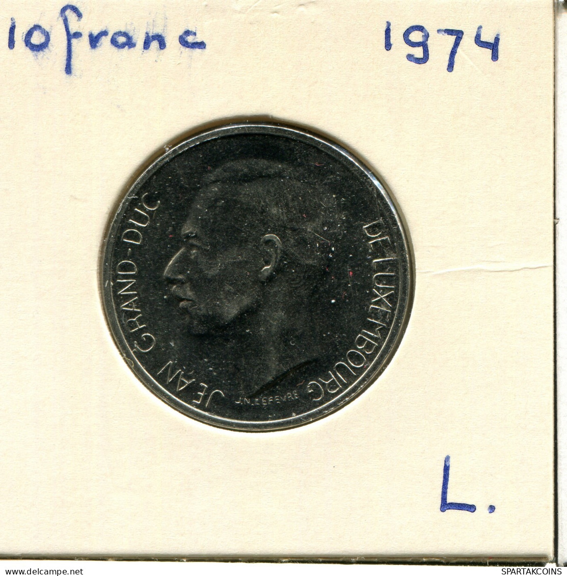 10 FRANCS 1974 LUXEMBOURG Pièce #AW832.F.A - Lussemburgo