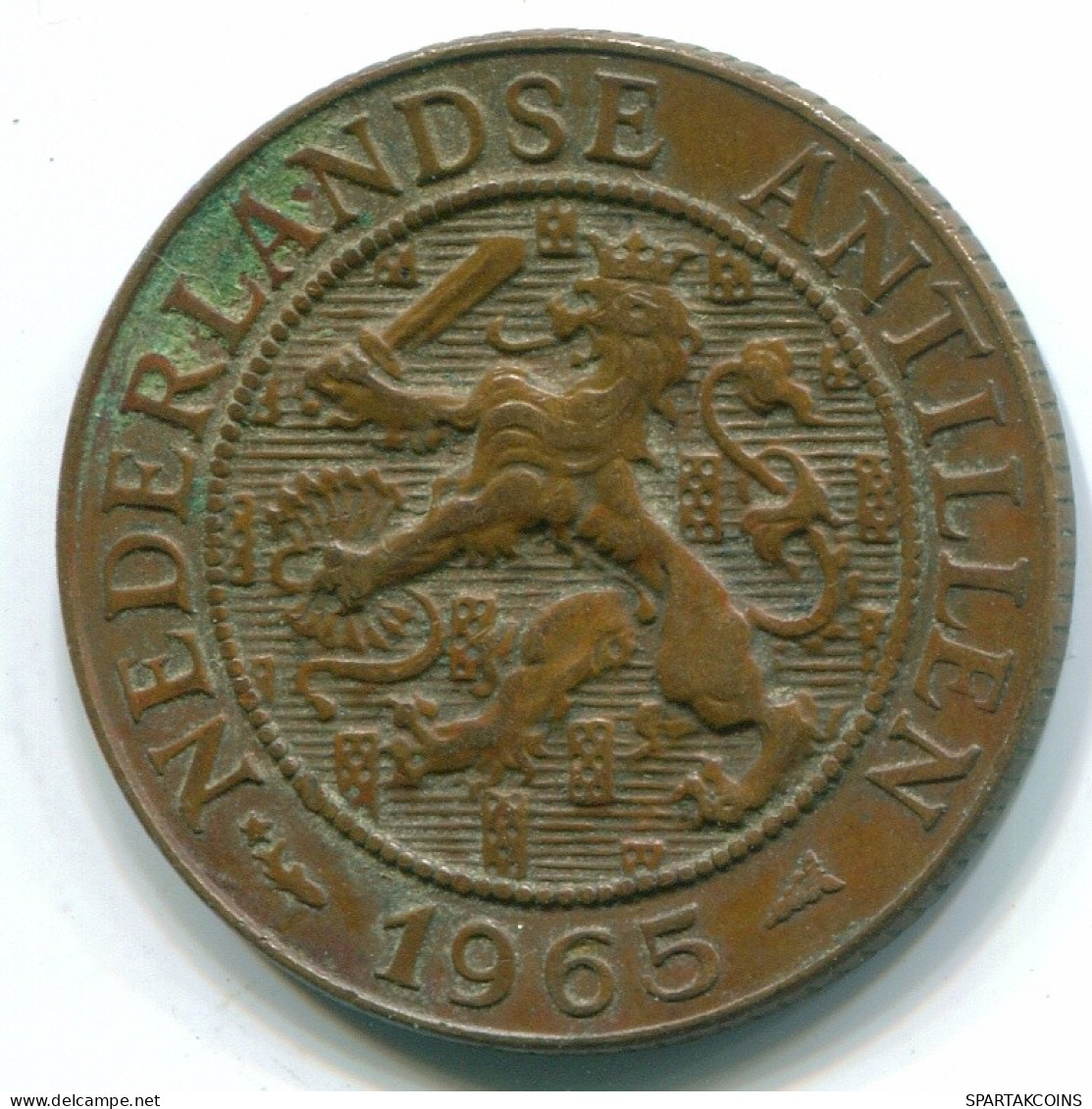 2 1/2 CENT 1965 CURACAO NEERLANDÉS NETHERLANDS Bronze Colonial Moneda #S10203.E.A - Curacao