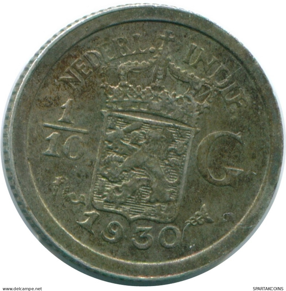 1/10 GULDEN 1930 NETHERLANDS EAST INDIES SILVER Colonial Coin #NL13454.3.U.A - Indes Neerlandesas