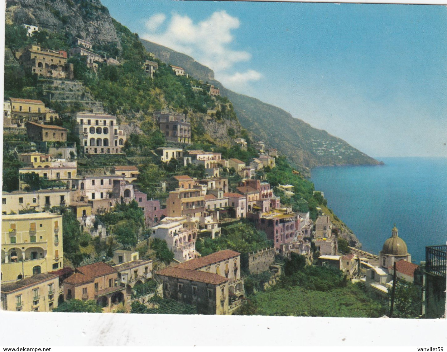 POSITANO-SALERNO-3 CARTOLINE VERA FOTOGRAFIA-VIAGGIATE--1968--1970--1980 - Salerno