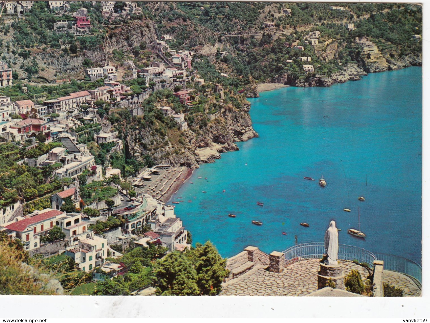 POSITANO-SALERNO-3 CARTOLINE VERA FOTOGRAFIA-VIAGGIATE--1968--1970--1980 - Salerno