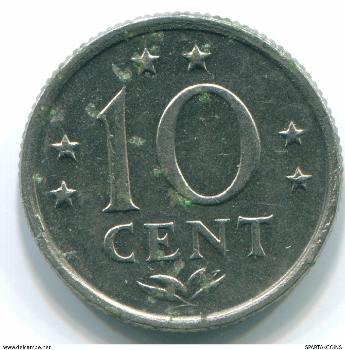 10 CENTS 1971 NIEDERLÄNDISCHE ANTILLEN Nickel Koloniale Münze #S13408.D.A - Netherlands Antilles