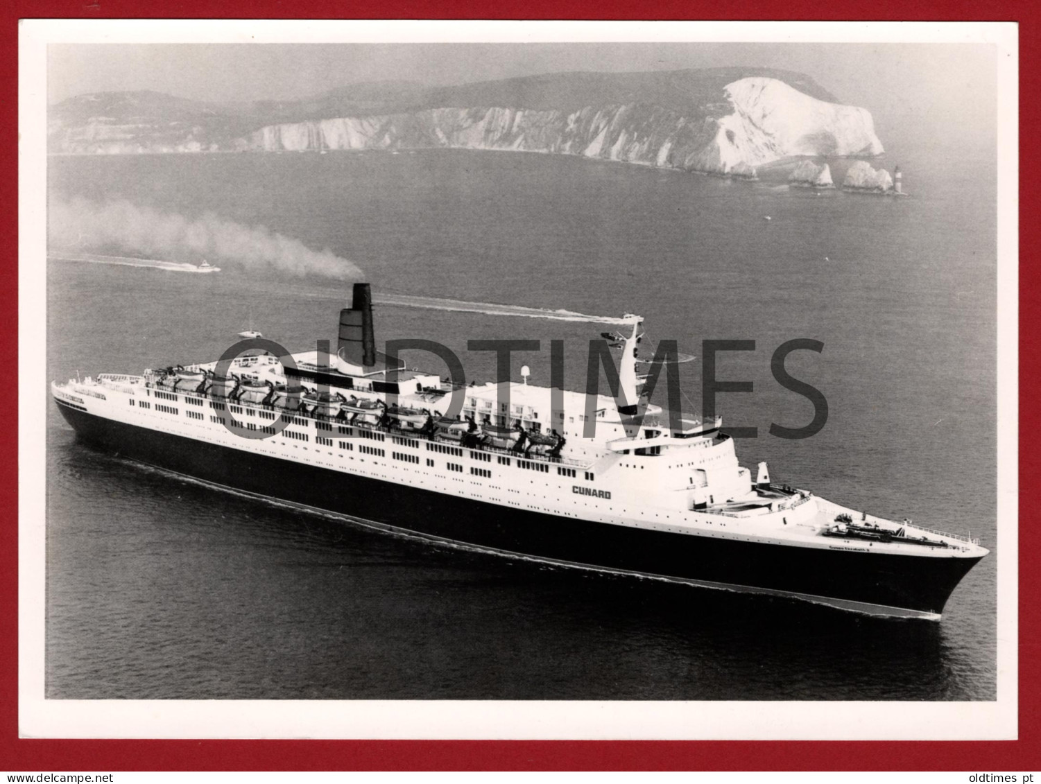 ENGLAND - CUNARD LINE - QUEEN ELIZABETH II - LARGE SIZE REAL PHOTO - Lieux