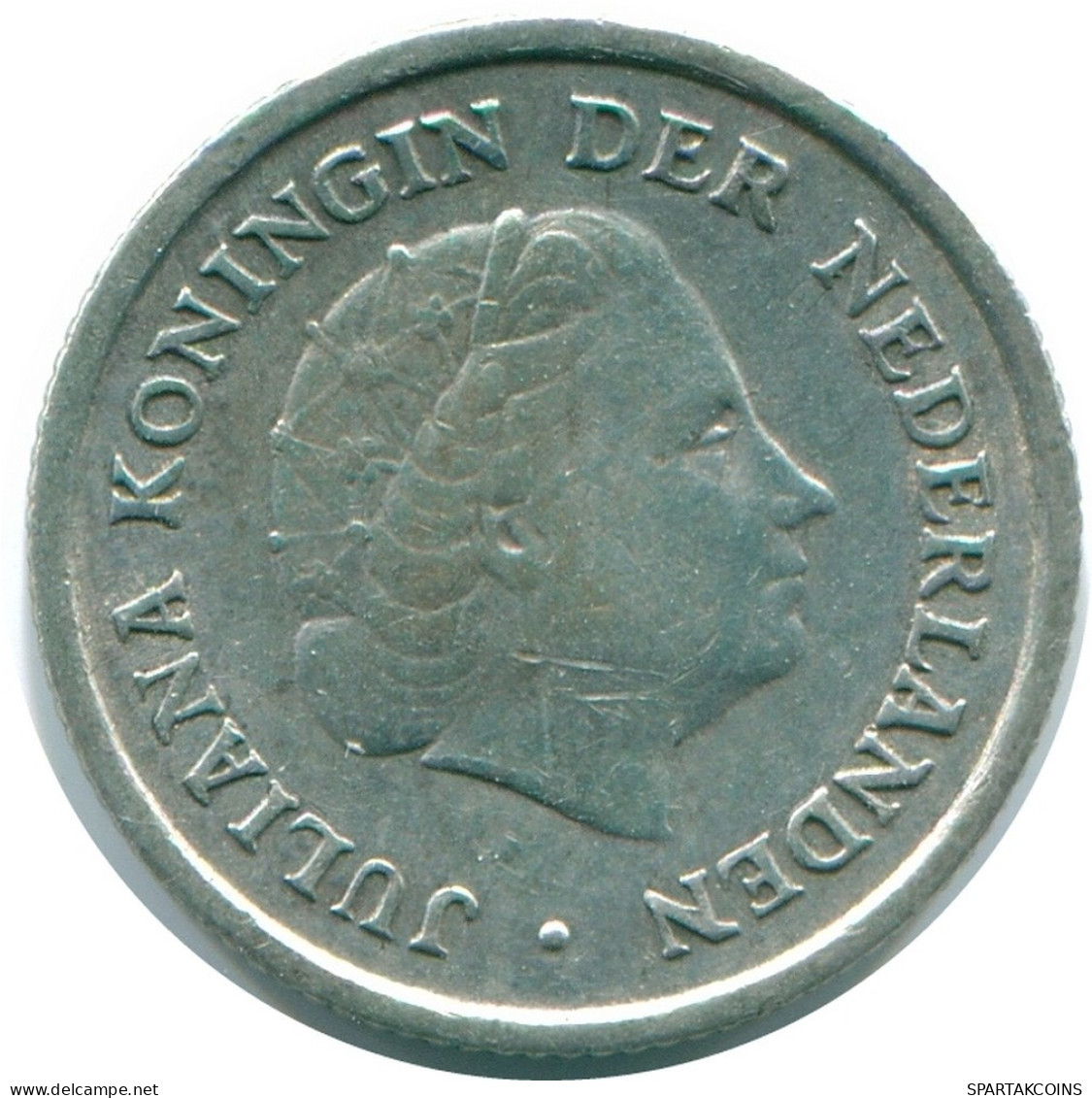 1/10 GULDEN 1962 NETHERLANDS ANTILLES SILVER Colonial Coin #NL12384.3.U.A - Netherlands Antilles