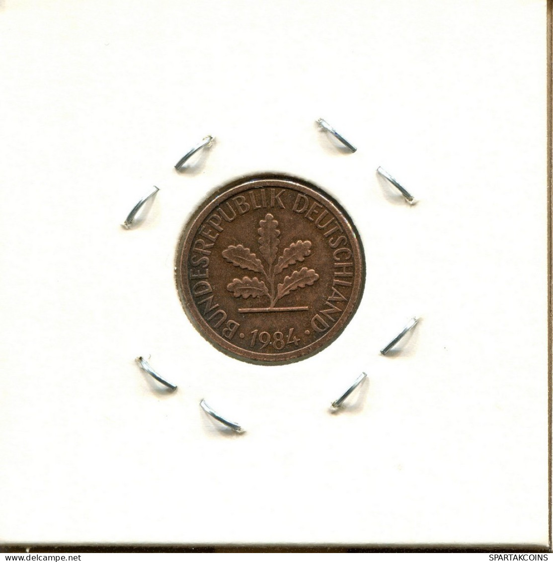 1 PFENNIG 1984 F BRD ALEMANIA Moneda GERMANY #DC080.E.A - 1 Pfennig