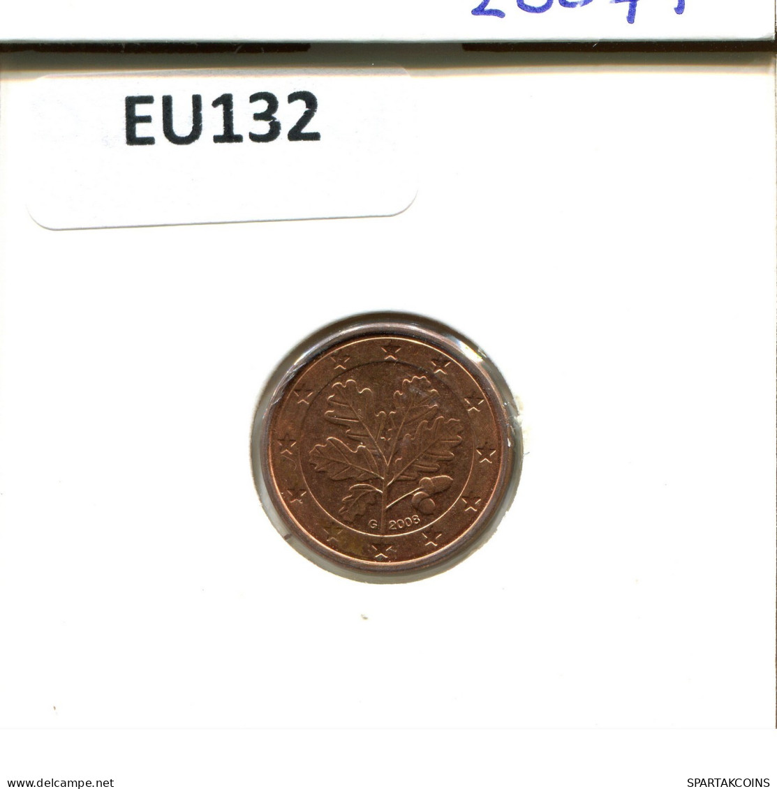 1 EURO CENT 2008 DEUTSCHLAND Münze GERMANY #EU132.D.A - Alemania