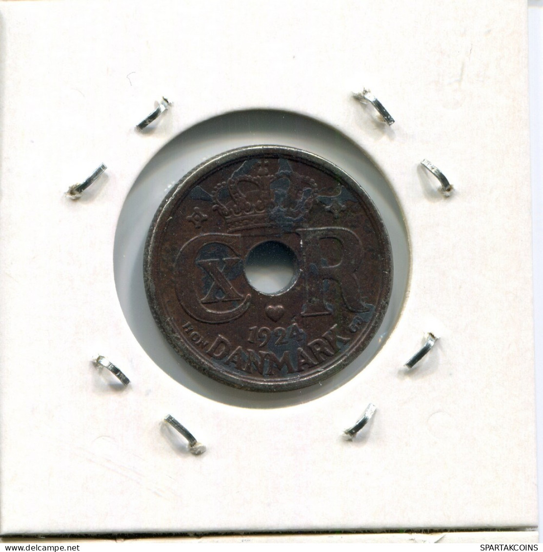 25 ORE 1924 DENMARK Coin #AR320.U.A - Dänemark