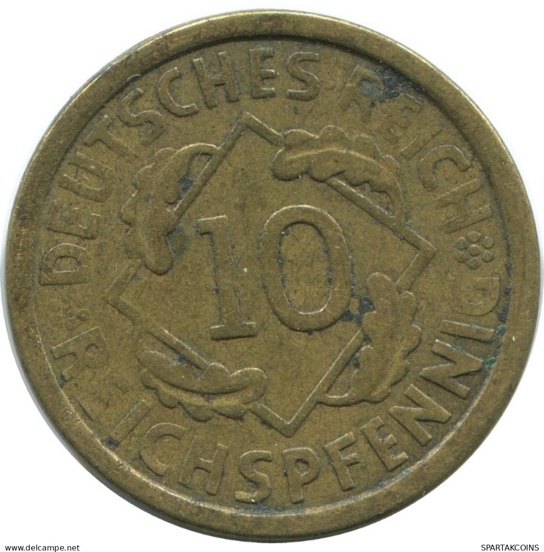 10 REICHSPFENNIG 1924 A ALEMANIA Moneda GERMANY #AD575.9.E.A - 10 Renten- & 10 Reichspfennig