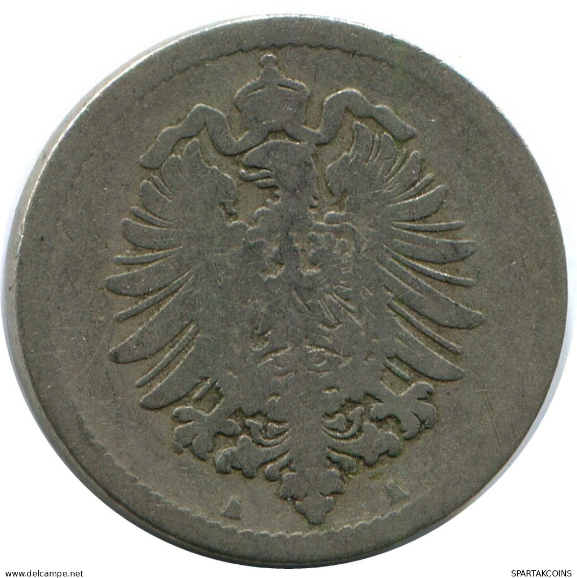 5 PFENNIG 1875 A ALLEMAGNE Pièce GERMANY #DB246.F.A - 5 Pfennig