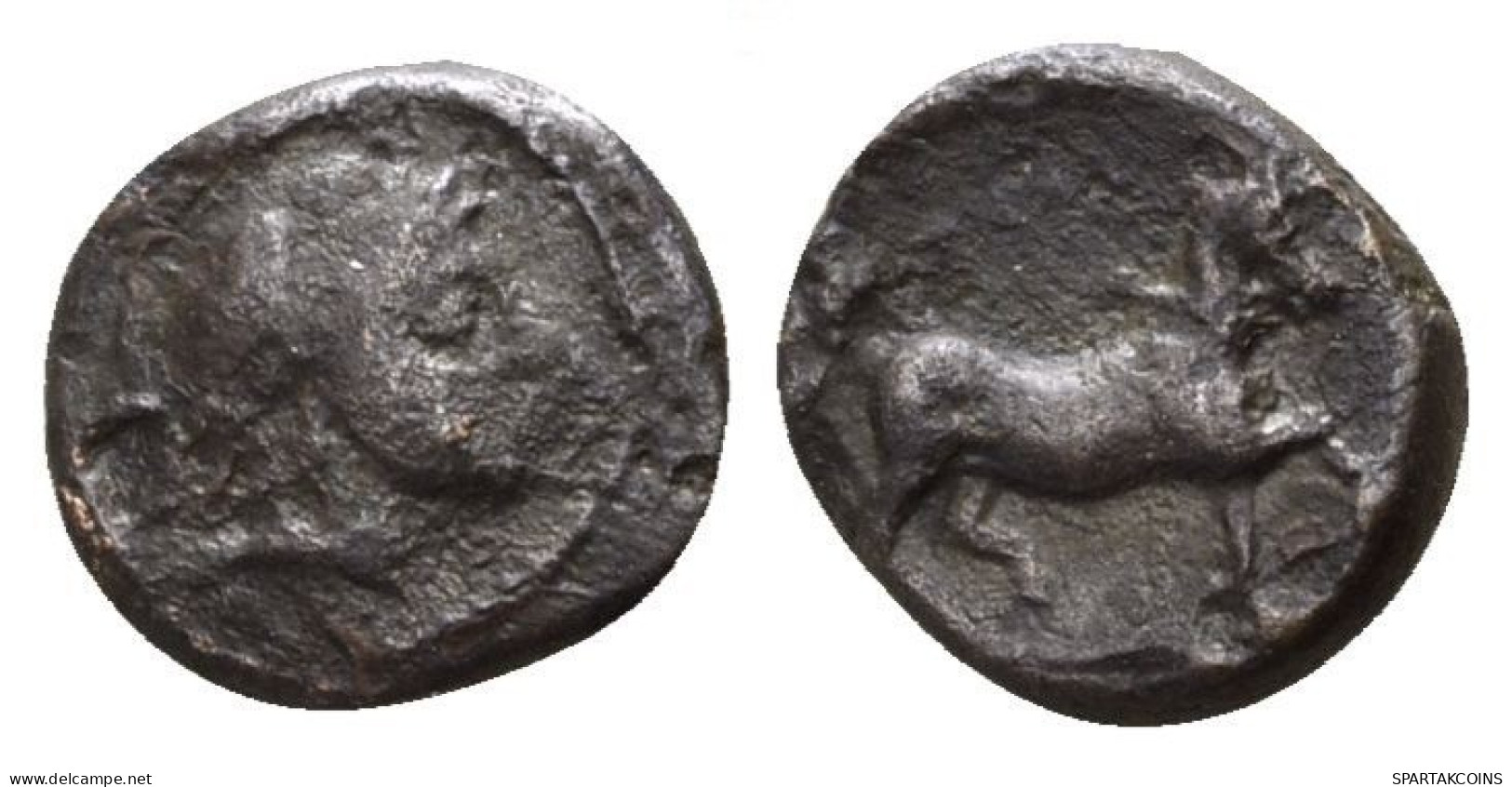 HORSE Antike Authentische Original GRIECHISCHE Münze 2.59g/12mm #ANT1019.22.D.A - Griekenland