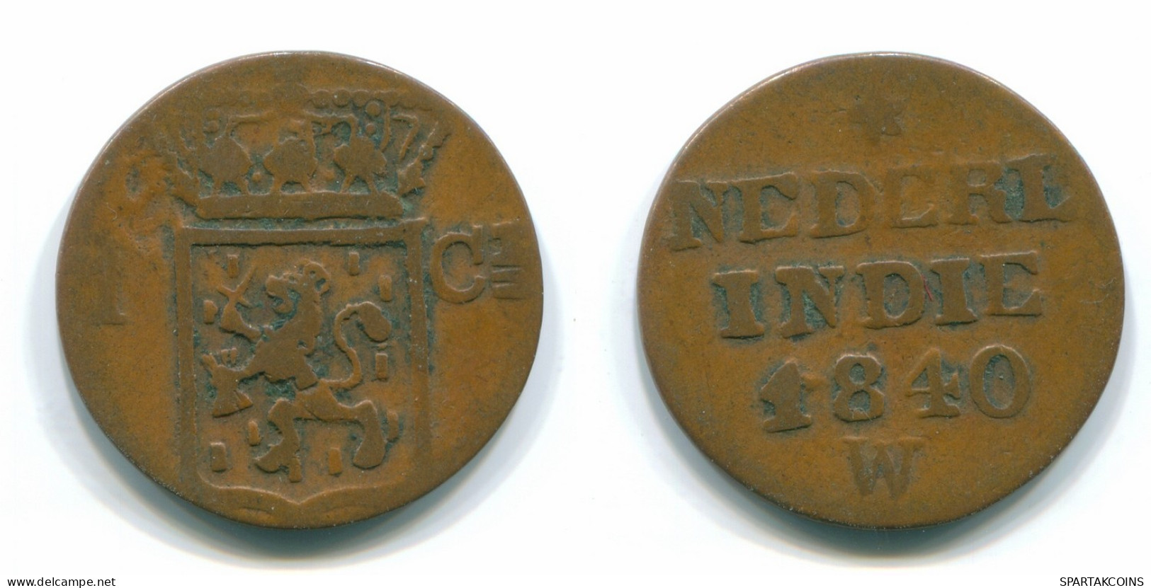 1 CENT 1840 INDIAS ORIENTALES DE LOS PAÍSES BAJOS INDONESIA Copper #S11701.E.A - Indes Néerlandaises