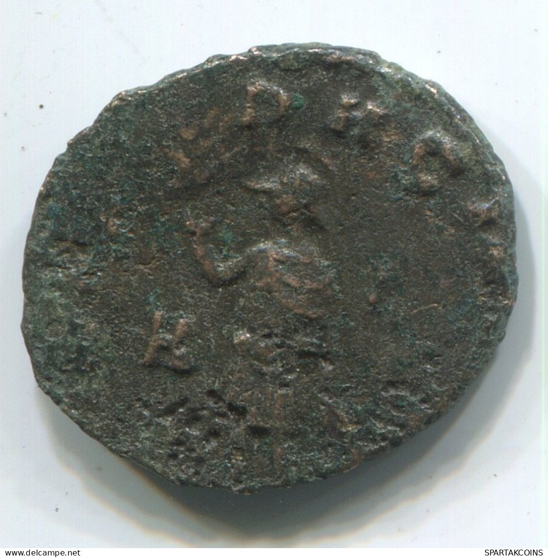 LATE ROMAN IMPERIO Follis Antiguo Auténtico Roman Moneda 1.6g/17mm #ANT2119.7.E.A - Der Spätrömanischen Reich (363 / 476)
